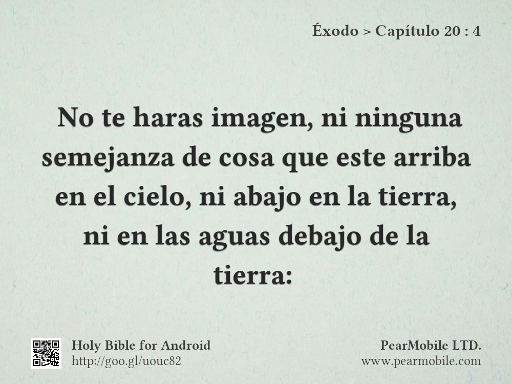 Éxodo, Capítulo 20:4